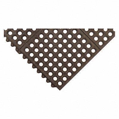 NOTRAX 501S0033BL Drainage Mat 3 ft L 3 ft W Black