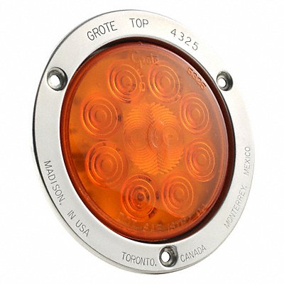 GROTE 53303 Stop/Turn/Tail Light Round Amber