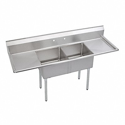 ELKAY E2C20X20220X Sink 2-12 B 20 L-R Drain 82x25.75x45.75