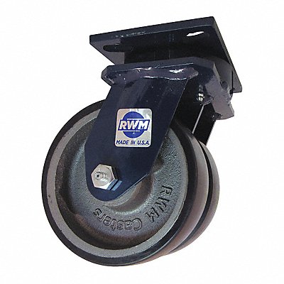 RWM 275UIR0620S Kingpinless Plate Castor Swivel 2460 lb.