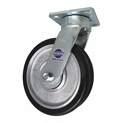RWM 65SWE0820SLICWB9542STC75D Kingpinless Plate Castor Swivel 2000 lb.