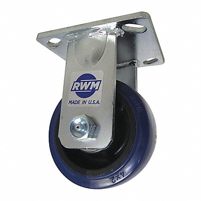 RWM 65UPR0420R Kingpinless Plate Castor Rigid 600 lb.