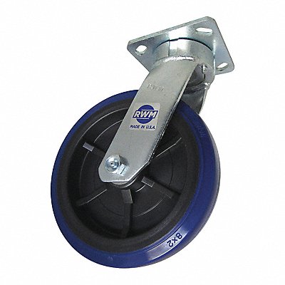 RWM 65UPR0820S Kingpinless Plate Castor Swivel 1000 lb.