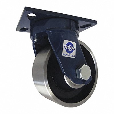 RWM 75FSR0620SSLWB775 Kingpinless Plate Castor Swivel 1800 lb.