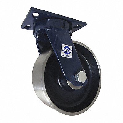 RWM 75FSR0830S Kingpinless Plate Castor Swivel 5500 lb.