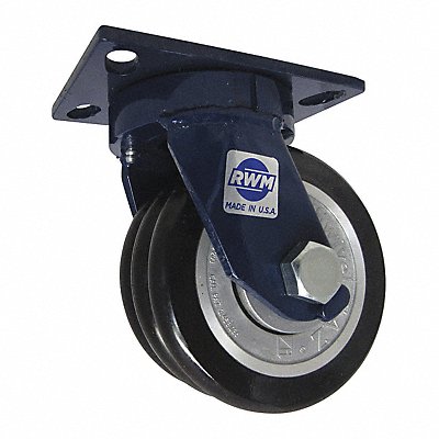 RWM 75SWE0630SCRN75D Kingpinless Plate Castor Swivel 3200 lb.