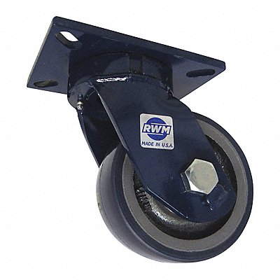 RWM 75UIB0630SQ25LD Kingpinless Plate Castor Swivel 2000 lb.