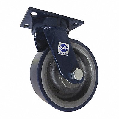 RWM 75UIB0630SSLCWBQ80A Kingpinless Plate Castor Swivel 2000 lb.