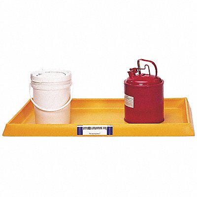 ULTRATECH 2351 Spill Tray Yellow Spill Cap. 16.5 gal.