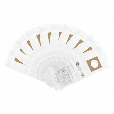 HOOVER COMMERCIAL AH10143 Vacuum Bag Paper 1-Ply Reusable PK10