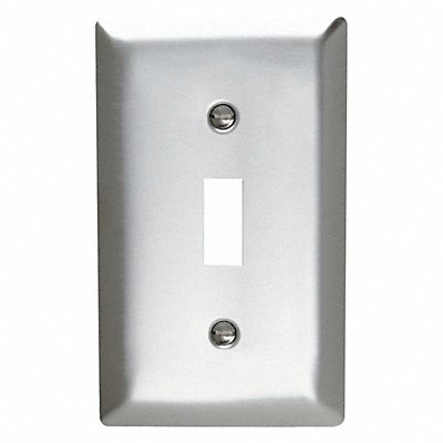 LEGRAND SS1 Tgl Switch Wall Plate Standard Silver 1Gng Brsh