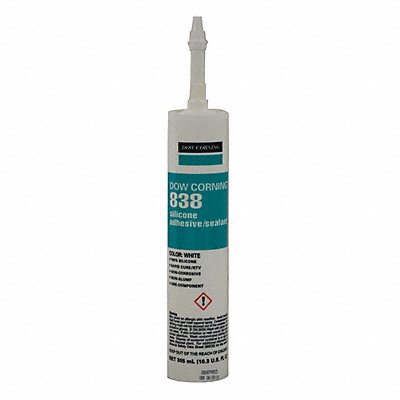 DOW CORNING 2227819 Silicone Adhesive Sealant White 838