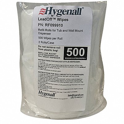 HYGENALL LEADOFF RF099910 Lead Removing Wipes Fresh 8 inL 6inW PK2