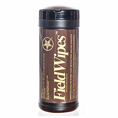 HYGENALL FIELDWIPES FS45NRCN Toxic Metal Rmvg Wipes 7 inL 7 inW PK12