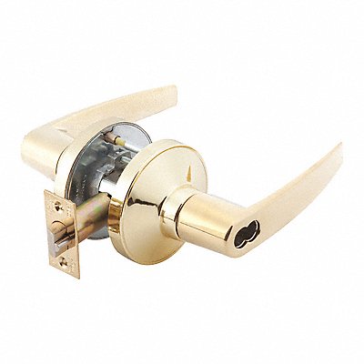 GRAINGER GP148MIA605234ASASFL Door Lever Lockset MIA Straight Style