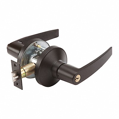 GRAINGER GP115MIA613234ASASCC Door Lever Lockset MIA Straight Style