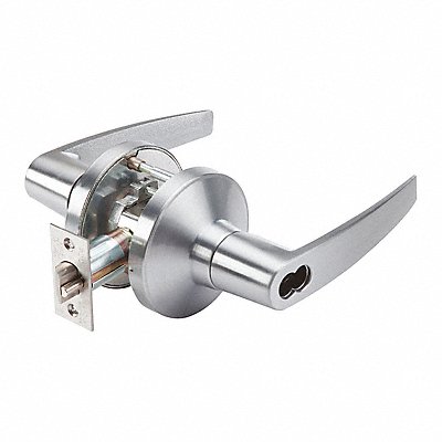 GRAINGER GP115MIA626234ASASFL Door Lever Lockset MIA Straight Style