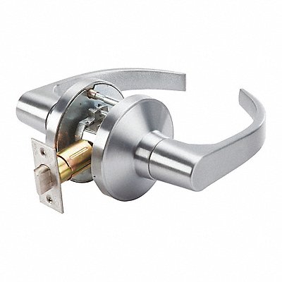 GRAINGER GP126BSN626234ASA Door Lever Lockset BSN Curved Style