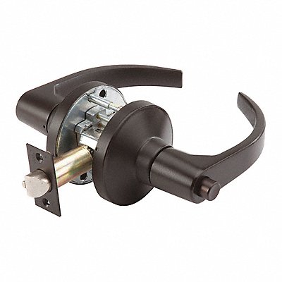GRAINGER GP176BSN613234ASA Door Lever Lockset BSN Curved Style
