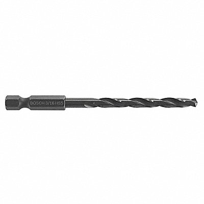 BOSCH BL2139IM Hex Shank Drill 3/16 HSS