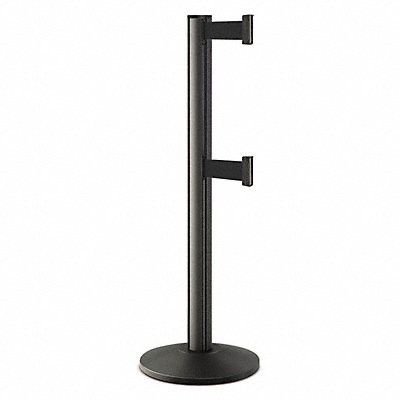 LAVI 503000DLWBBK Barrier Post Steel Black Wrinkle