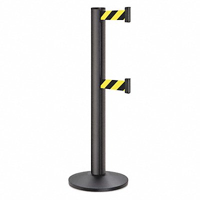 LAVI 503100DLWBSF Barrier Post Steel Black Wrinkle