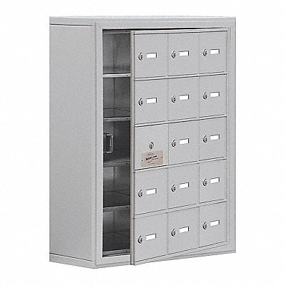 SALSBURY INDUSTRIES 1915815ASK K7529 Locker 5x3Lockers Slvr 31 x24 x9