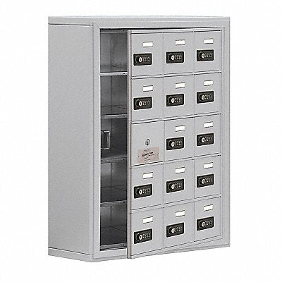 SALSBURY INDUSTRIES 1915815ASC K7530 Locker 5x3Lockers Slvr 31 x24 x9