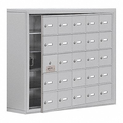 SALSBURY INDUSTRIES 1915825ASK K7533 Locker 5x5Lockers Slvr 31 x37 x9