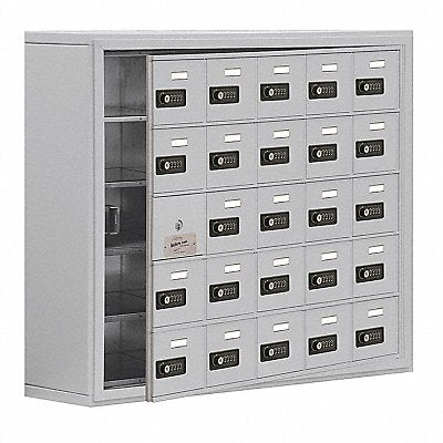 SALSBURY INDUSTRIES 1915825ASC K7535 Locker 5x5Lockers Slvr 31 x37 x9