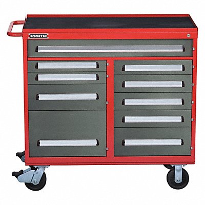 PROTO J56454210SG Rolling Tool Cabinet Red Ind Prem Duty