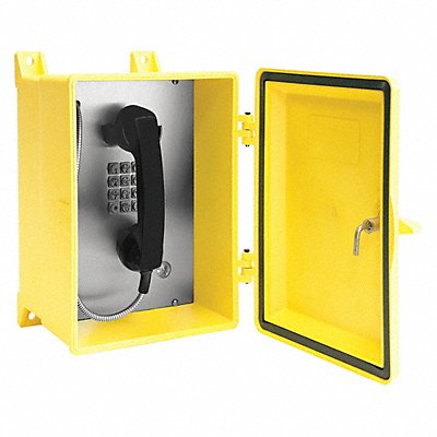 HUBBELL GAI-TRONICS 354001YLACSK Telephone Analog Yellow Surface Mount