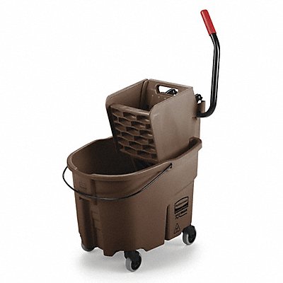RUBBERMAID COMMERCIAL PRODUCTS FG758088BRN E4108 Mop Bucket and Wringer Brown 8 3/4 gal