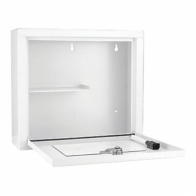 BARSKA CB12820 Wall Supply Cabinet 9-1/2 H White 1 Door