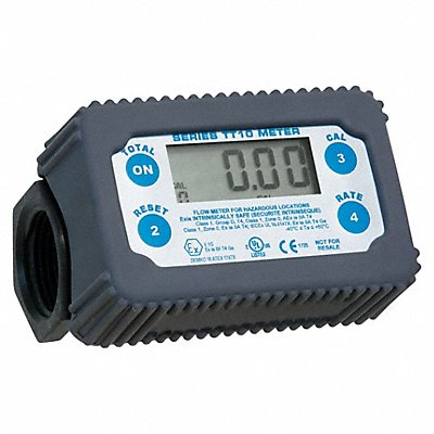 FILL-RITE TT10PB Flowmeter For 1 Pipe BSPT 2 to 35 gpm