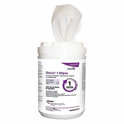 DIVERSEY 100850923 Disinfecting Wipes 160 ct Canister PK12