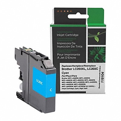 CLOVER CIGLC203C Ink Cartridge Cyan Remanufactured