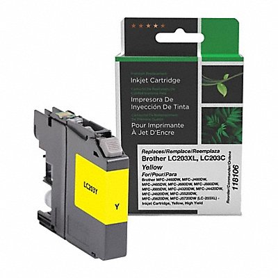 CLOVER CIGLC203Y Ink Cartridge Yellow Remanufactured