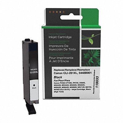 CLOVER CIG6448B001 Ink Cartridge Black Remanufactured