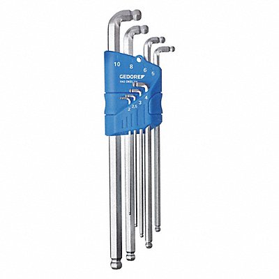 GEDORE H42DKEL88 Hex Key Set L 4 1/64 in to 8 15/16 in