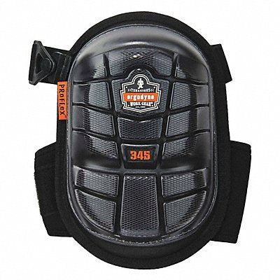 PROFLEX BY ERGODYNE 345 Knee Pad UNIV Clip Hook & Loop Black PR