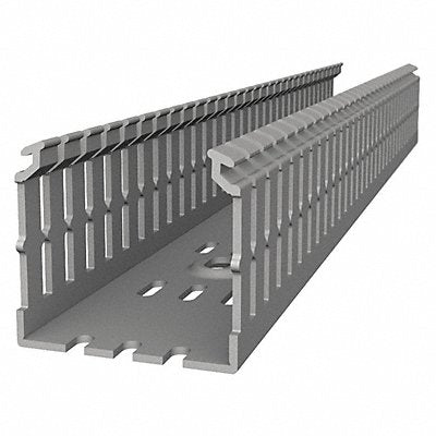 THOMAS BETTS TYD2X2NPG6 Wiring Duct Narrow Slot Wall Grey 6 ft.L