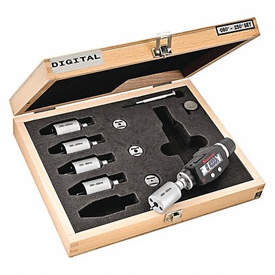 STARRETT S770BXTBZ Micrometer Set 0.080 to 0.250 Range