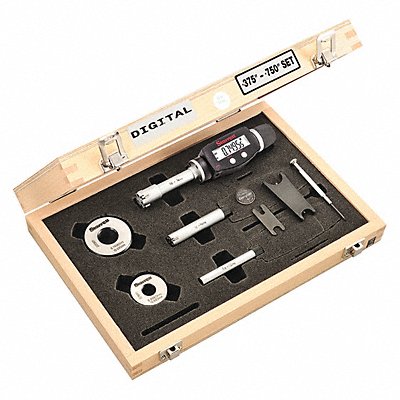 STARRETT S770BXTDZ Micrometer Set 0.375 to 0.750 Range