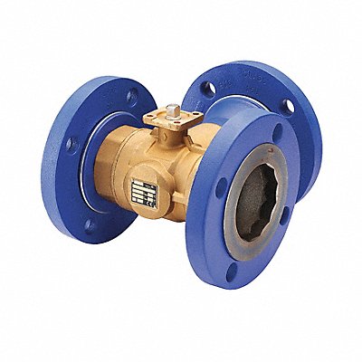 JOHNSON CONTROLS VG18A5KU HVAC Ball Valve Three-Way Brass 2 1/2 in