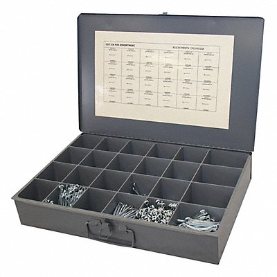 GRAINGER CPS1PJC6GR Pin Assortment Low Carbon Steel 2306 pcs