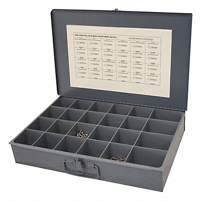 GRAINGER CPS1PJD5GR Tapping Screw Assortment std. 667 pcs.