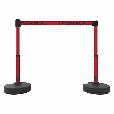 BANNER STAKES PL4295 PLUS Barrier Set X2 Stay Behind Line Red