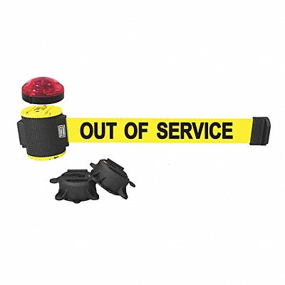 BANNER STAKES MH5005L Belt Barrier Yellow Out of Service Belt