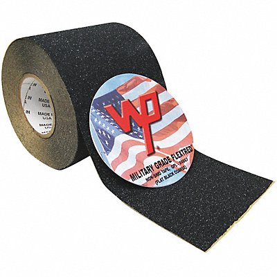 MILITARY GRADE FLEXTRED MG240660BLA AntiSlip Tape 60 ftLx6 inW BLK 20 Grit